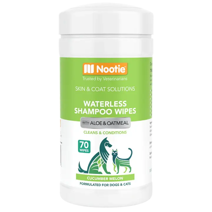 Waterless Shampoo Wipes with Aloe and Oatmeal Cucumber Melon
