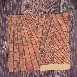 Vintage Brick Pattern Envelope, 10pcs/set Creative Kraft Paper Envelope, DIY Decorative Envelope, School Office Supplies, Envelopes & Postal Supplies