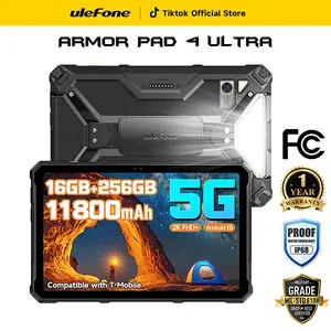 Ulefone Armor Pad 4 Ultra Thermal Imaging 5G Rugged Tablet, 16GB + 256GB/2TB Expansion Android 15, 10.36" 2K Corning Display, IP68/69K, 11800mAh(33W), 10W Dock Charging, 50MP + 32MP, 1100LM LED Lights