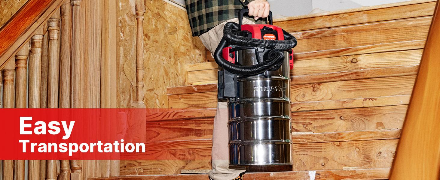#backtoschool Shop-Vac 6 Gallon 4.0 Peak HP Wet/Dry Vacuum, Wall Mountable Compact Shop Vacuum with Up to 20 ft Extra Long Hose & Accessories - Ideal for Jobsite, Garages, Car & Workshops