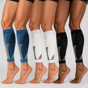GiftedInLove20-25mmHg 3-Pairs Calf Compression Sleeves for Men & Women – Medical Grade 20-25mmHg Footless Socks for Shin Splints & Leg Pain Relief – Professional Leg Support for Running, Nursing, Fitness & Recovery