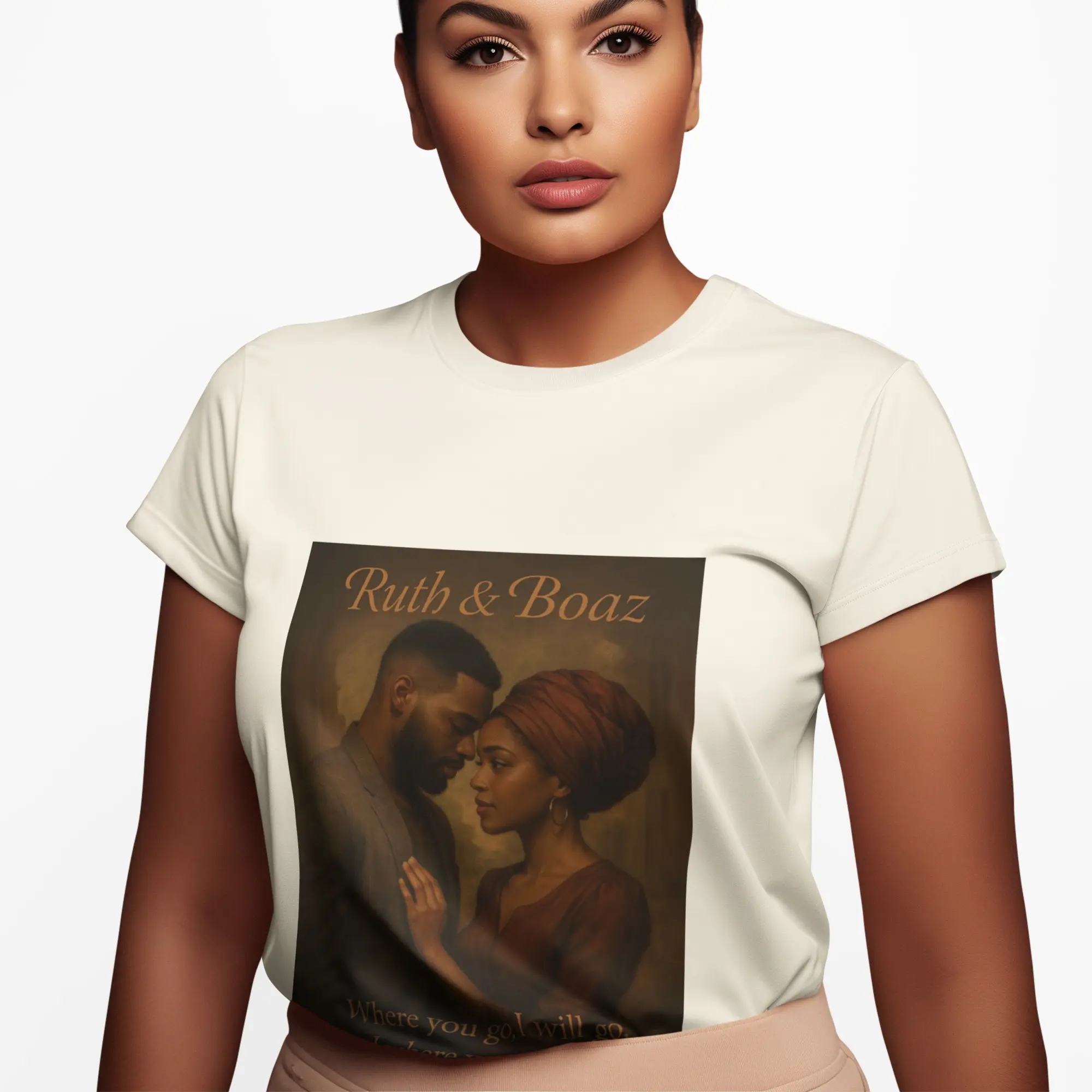 Ruth & Boaz Short Sleeve T-Shirt for Women 100% Ring-spun US Cotton Elegant Graphic Design Comfortable Fit Summer Wear