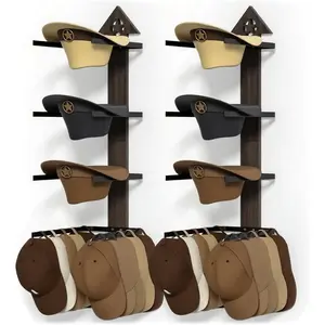 Cowboy Hat Rack -Cowboy hat holder for wall With Heavy- Organize and Display Your Hats with Ease, Wall Mounted Hat Hanger Western Decor for Cowboy Hats- Ideal Western Decor(2pcs)