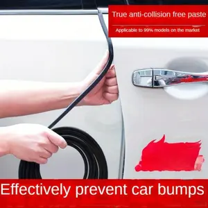 5m PVC Car Door Bumper Strip, Universal Adhesive Door Protector for Suvs, Sedans, Hatchbacks, Sports Cars, Commercial Vehicles, Noise & Dust Proof