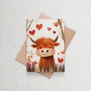 Highland Cow | Personalized Greeting Card
