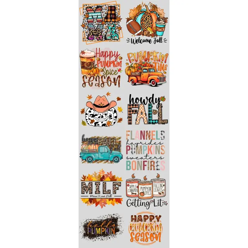 Howdy Fall DTF Transfers Gang Sheet 22" x 60"