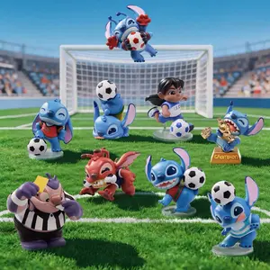 Official Disney Stitch Goal! Game On Blind Box Set Dynamic Sports Field Design Mini Figures Premium Collectible Toys For Stitch Enthusiasts