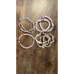 4mm Pink Opal Bracelets