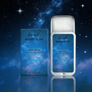 Men's Fresh Solid Perfume Stick, Portable Body Scented Wax, Wooden Fragrance, Light Cologne, Travel-Friendly, Long-Lasting Scent