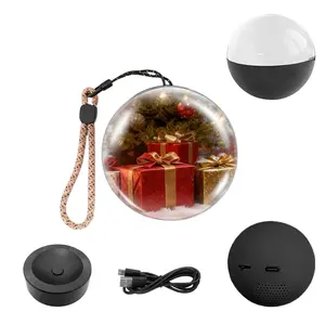 BOBO Personalized Crystal Balls Video Player - 2.7 Inch Digital Display Sphere with Custom Upload Videos & Photos, Light-Up Gifts for Anniversary, Birthday, Wedding Celebrations