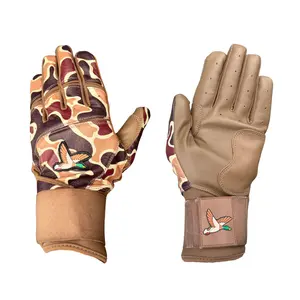 Duck Hunter Camo Baseball Batting Gloves; High Quality Camo Baseball Gloves