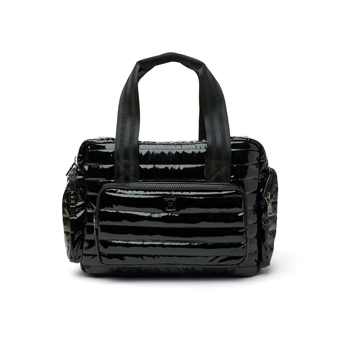 Voyager Travel Bag Black Patent