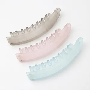 Banana Hair Clips Driving-Friendly 3 PCS | Safe No-Scratch & Easy to Wear