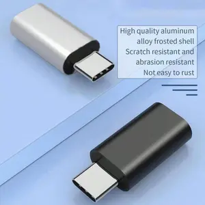 2-Pack Lightning to USB-C Adapters, Compatible with iPhone 15 Pro Max Plus, Samsung, Xiaomi Charging Cables, Type-C to USB 3.0 Adapter