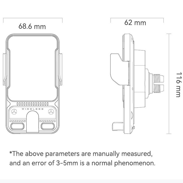 NewYear magnetic Fast Wireless Car Charger 15W 360° Rotate & Multi-angle Adiustment Car Mount Smartphone Cellphone Standwith Auto Clamping Phone Holder - Compatible with iPhone 16/15/14/13/12/11 Pro Max, Samsung Galaxy S24/S23/S22/S21