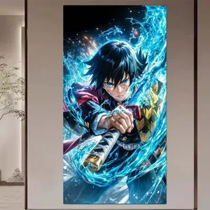 1 set of DIY diamond painting kit, 5D diamond art set, DIY decoration sword, splash, trench coat. Mosaic, diamond art, DIY art home decoration.