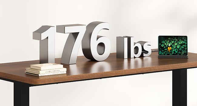 53" Electric Standing Desk with Drawers & Power Outlets, Electric Height Adjustable Executive Desk with File Drawers & Storage Shelves, Sit Stand Corner Computer Desk with Pegboard, 6 Hooks, Home Office Desk, Black & Walnut
