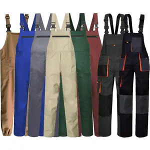 Pure Cotton Multi-Pocket Japanese Style Trendy Plus Size Overalls Men and Women One-Piece Workwear Labor Protection Custom PrintedGift