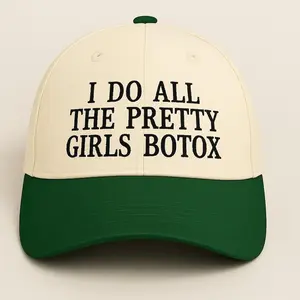 Pretty Girls Botox Trucker Hat, Embroidered Botox Baseball Cap, Cute Nurse Injector Hat, Esthetician Gift Hat, Beauty Industry Embroidery