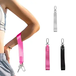 Wristlet Keychain – Solid Color Key Charm Holder, Wrist Lanyard for Keys, Bag Accessories for Women & Men, Wrist Strap Key Chain