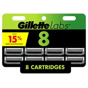 Gillette Men's Razor Blade Refills with Exfoliating and Heated Razor - 8ct Gillette Men's Razor Blade Refills with Exfoliating and Heated Razor - 8ct