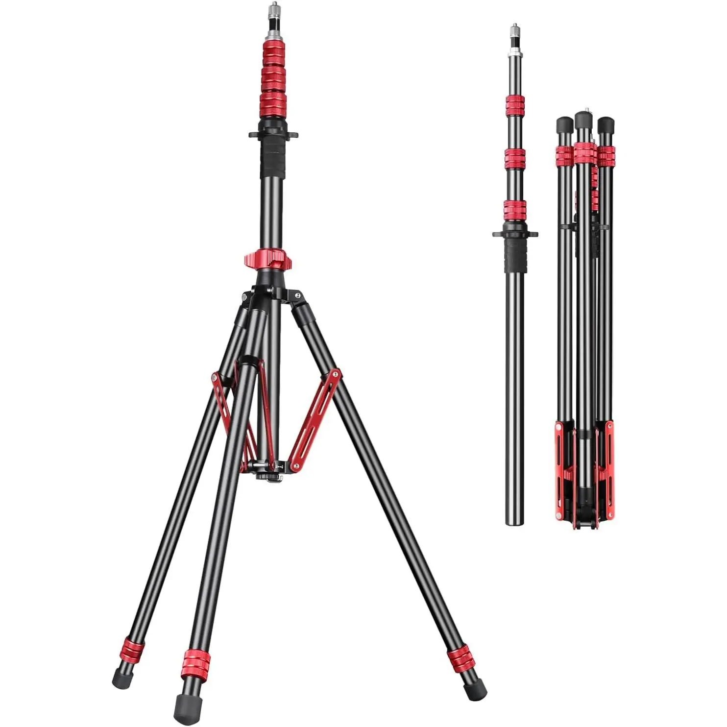 Light Stand , Adjustable Tripod Stand for Photography, 260cm/102inch Studio Sturdy Tripod for Speedlite Flash Softbox Strobe Light Camera with Carrying Bag