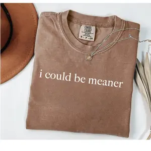 Comfort Colors I Could Be Meaner Shirt, Funny Humor Shirt, Sarcastic Shirt, Funny Quote Shirt, Sarcasm Shirt, Trendy Shirt for Women, Meme Graphic Tee, Funny Gift for Her