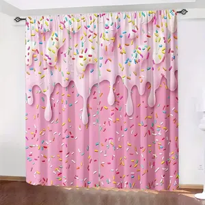 High-Definition Digital Print Curtains, Light Filtering Drapes for Bedroom Living Room Office Home Decor, Rod Pocket Design