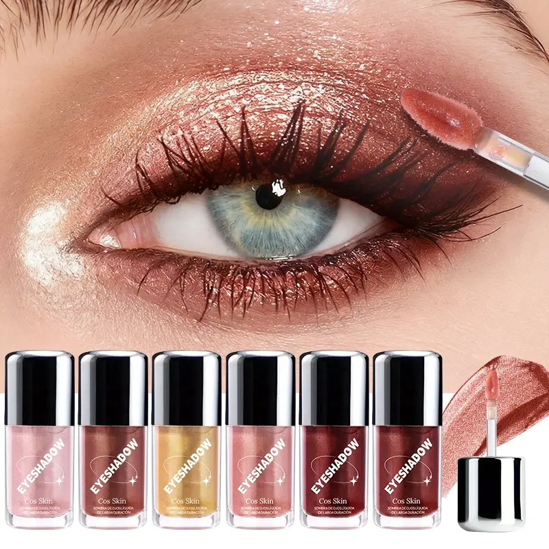 1PC Metallic Liquid Cosmetic Eyeshadow - Gel Formula Multichrome Chameleon Shifting Color, Holographic Glitter Finish, One-Swipe Coverage & Long-Lasting Waterproof, Ideal for Party & Daily Makeup, Glitter Eyeshadows