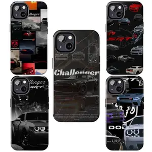 Dodge Challenger Srt Hellcat Collection -bold & Powerful Sport Car Collage Cover Phone Case