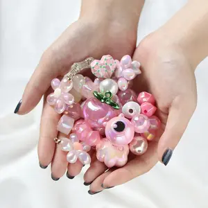 20grams 12~50mm Acrylic Mixed Beads Loose Spacer Beads for Jewelry Making DIY Bracelet Necklace Earring Accessories bedazzling kit