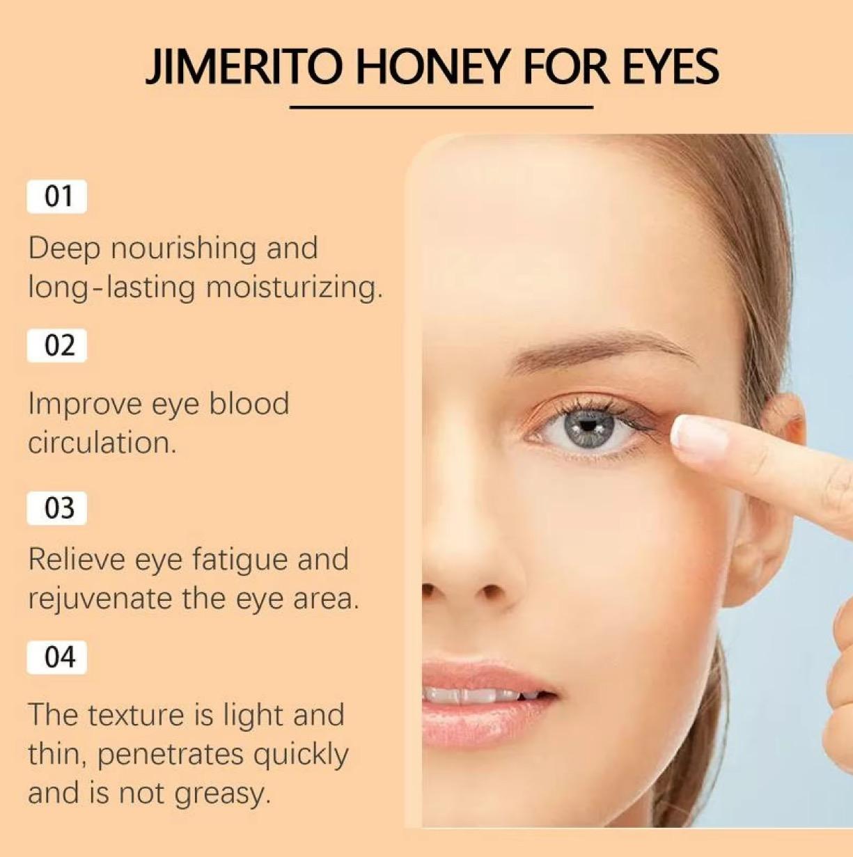 Honey Eye Cleansing Serum,Honey Eye Care Serum,Skincare Comfort Bee Honey Eye Soothing Lotion Honey Essence Fast-Acting EyeCream,Daily Use Eye Care Product