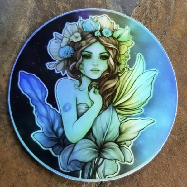 Fairy Stickers, Laptop Decals, Fairy, Trippy Art, Waterproof Stickers, Cute Stickers, Gifts, Journal Stickers, Vinyl Stickers, Fairy tales.