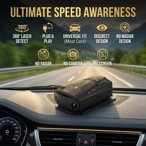 Radar-Free Auto Speedometer, Non-Monitoring & No Digital Display, Universal Fit for Most Cars, Discreet & Easy Install, US Driver Favorite