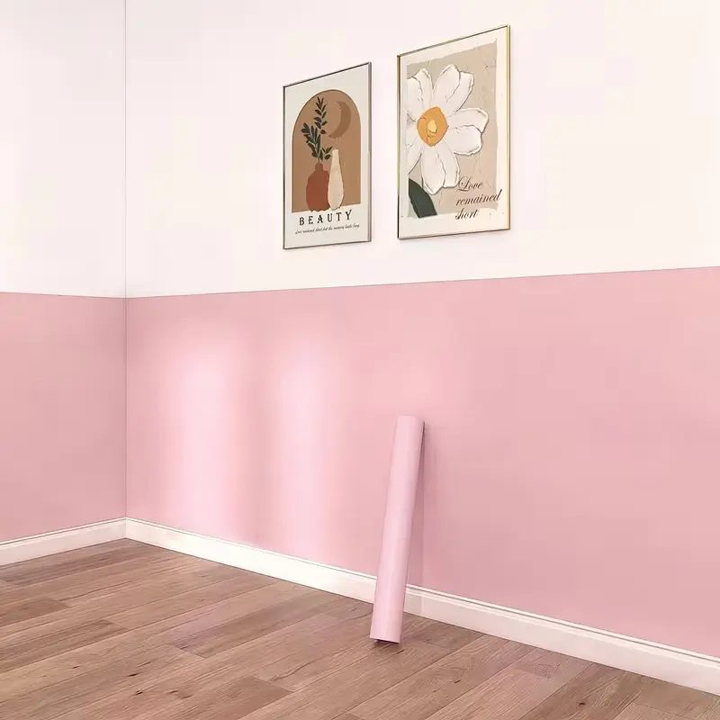Peel-and-Stick Adhesive Wallpaper - 12 Muted Colors, Modern, Eco-Friendly, Removable, Wipe-Clean Home Decor Sticker (1 Roll) for Accent Wall, Bedroom, Living Room, Colorful Peel-and-Stick Wall Stickers & Murals