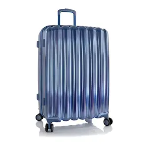 360 Stand 30 in. Lightweight Travel Luggage - Blue Polycarbonate, Expandable, TSA Lock, With Luggage Compartment (Model 10116-0004-30), Extendable Checked Luggage, Four-Wheel Checked Luggage