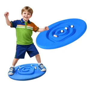 Kids Maze Balance Board - Wobble Trainer for Ski Surf Snowboard, Non-Slip Sensory Rocker Ages 3-12, Core Therapy & Skate Prep，Christmas, New Year