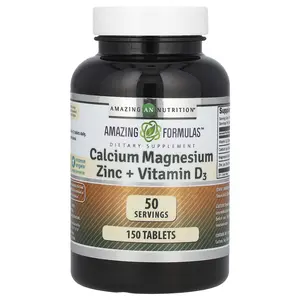 Amazing Nutrition Amazing Formulas, Calcium Magnesium Zinc + Vitamin D3, 150 Tablets