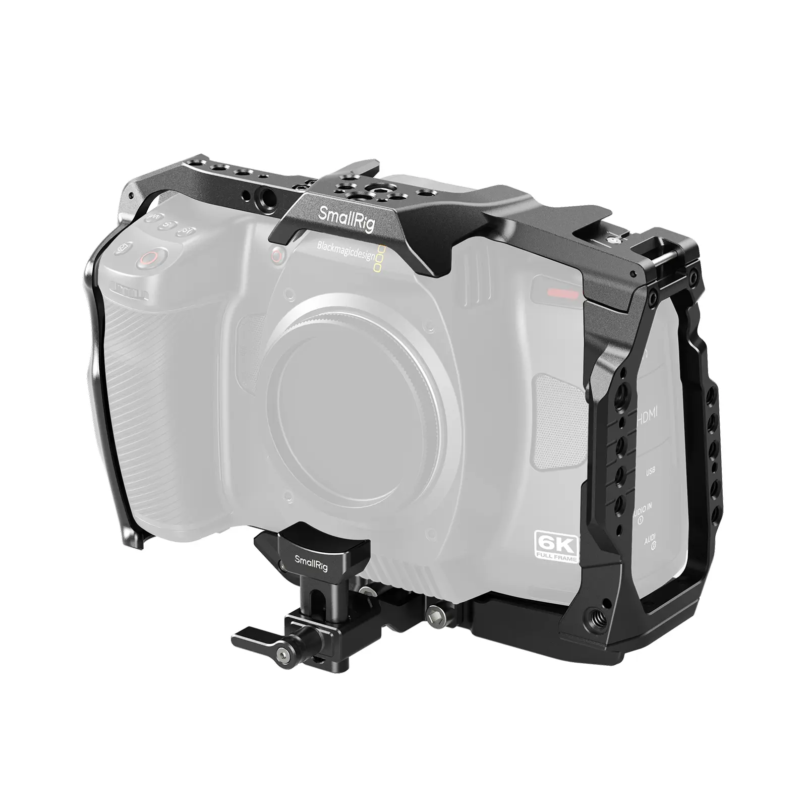 SmallRig Cage for Blackmagic Design Cinema 6K, Full/Half Cage with Included Lens Mount Converter Support, Anti-Deflection, Anti-Scratch, Full Access Design, Built-in Multiple Mounting Points - 4785