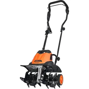 VEVOR 10 Amp Electric Tiller, 14 Tilling Width 3.94 Tilling Depth Corded Electric Tiller/Cultivator, Steel Mn Tines, Rototiller for Garden Lawn Soil DiggingVEVOR Super Brand Day