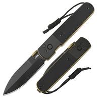 Black PVD Blade/Black PVD Steel+Black G10