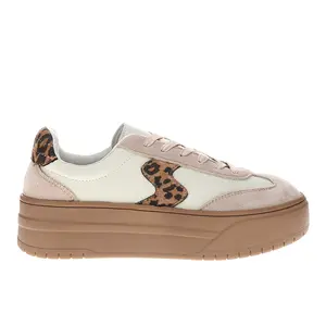 Corkys Womens Pop Off Leopard Lace Up Platform Sneakers Shoes Casual - Off White Corkys Womens Pop Off Leopard Lace Up Platform Sneakers Shoes Casual - Off White