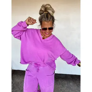 FADED FEELS VNECK PULLOVER