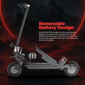 AOVOPRO Off-road Electric Scooter, Dual 2400W Motors (Front and Rear), Top Speed 37 MPH, Removable Battery, Maximum Range 45 Miles, 11-inch Off-road Tires, Dual Suspension System, Foldable Electric Scooter.