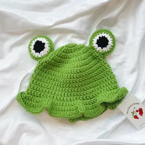 Crochet Frog Bucket Hat