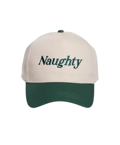 Naughty Embroidered Trucker Hat