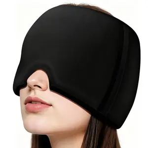 【DealsForYouDays】Migraine Relief Cap with Cooling Gel, Hot & Cold Therapy Ice Pack Sleep Mask for Headache, Sinus Pain, Stress & Puffy Eyes