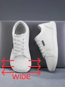 Women's Wide Toe Box Casual Shoes, Breathable Comfort Tennis Shoes, Thick Sole Gym Shoes, Anti-Slip, Indoor Outdoor Barefoot Shoes