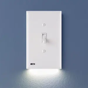 SwitchLight - Illuminated Light Switch Cover Plate, Integrated LED Nightlight by SnapPower