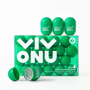 VivoNU Probiotics | 40 Billion CFU | Individually Wrapped Green Bottle | Promotes Digestive Health  | 20 Bottles | Easy to Use | For Everyday Health Care Gut and Colon Support | Caffeine Free | Advanced Formula with Senna, Cascara Sagrada, & Psyllium Husk